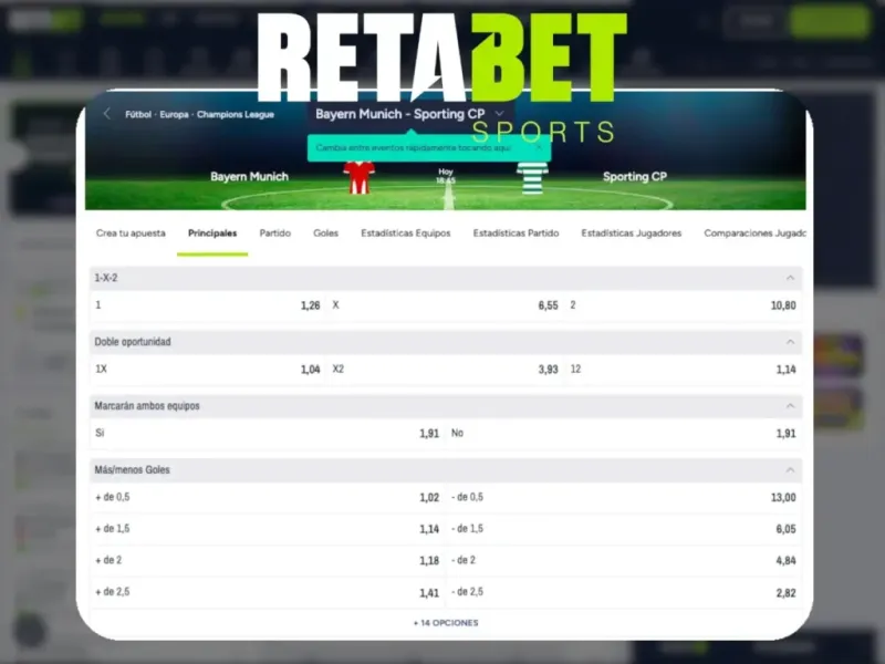 La red de establecimientos de RETAbet en España